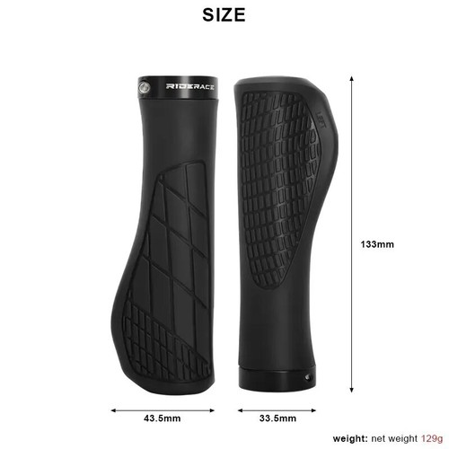 MTB Fahrradgriffe rutschfest stoßfest ergonomisch Gummi Lenkergriffe Lock-on - Bild 5 von 6