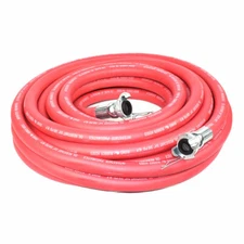 HJ19-050E Heavy-Duty Jack Hammer Red Rubber Air Hose 3/4" x 50 feet 300 PSI