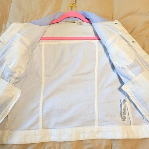 Chico’s Platinum Damen Denim Nieten hellblau Jacke Chico's Gr. 1 (Med) - Bild 7 von 16