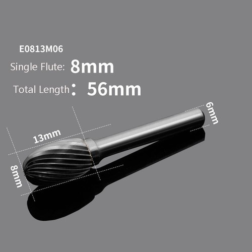 3-16mm Solid Carbide Rotary File E Type Burr Cutter Metal Grinding Drill Bit - Picture 11 of 24