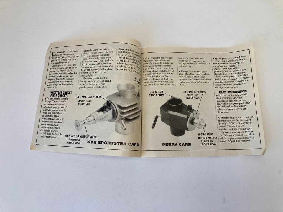Vintage RC Airplane Airtronics Fundamentals and Carburetor Basics Manuals - Image 4 of 4