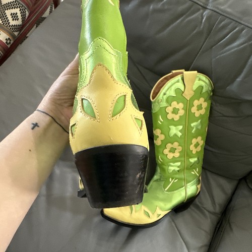 Jeffrey Campbell Looney-Hi In Green Metallic Multi Size 8 - Picture 7 of 7