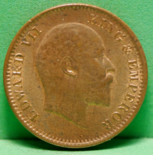 India - British, 1905 1/4 Anna, KM501, Red Brown, 6-17