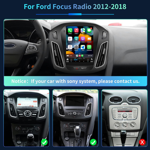 9.7" Android 14 Autoradio Für Ford Focus MK3 2012-2017 GPS Navi Car Play BT 32GB - Bild 2 von 17