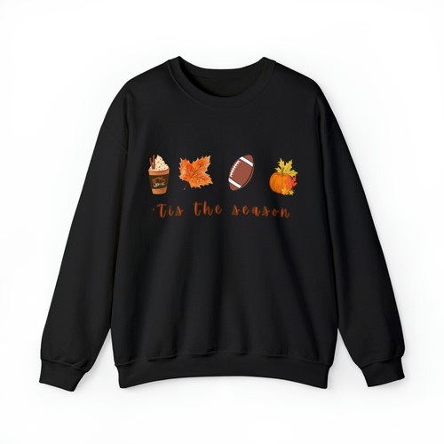 Fall "'Tis the Season" Crewneck, Autumn, Pumpkin, Football Cute sweatshirt - 第 24/58 張圖片