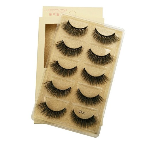 5 Paar Wimpern Set Mink Strip Lashes Dramatic Lashes Natural 3D Mink Lashes - Bild 11 von 16