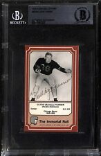 Bulldog Turner Signed 1975 Fleer The Immortal Roll Football HOF Bears BECKETT Bulldog Turner Signed 1975 Fleer The Immortal Roll Football HOF Bears BECKETT