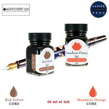 Monteverde 60ml Core Ink Bottle (30ml Red Velvet, 30ml Mandarin Orange)