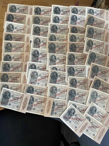 50 1922 Germany Hyperinflation 1 Billion Mark Banknotes