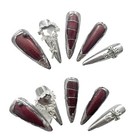 Metallic Long Nail Tips