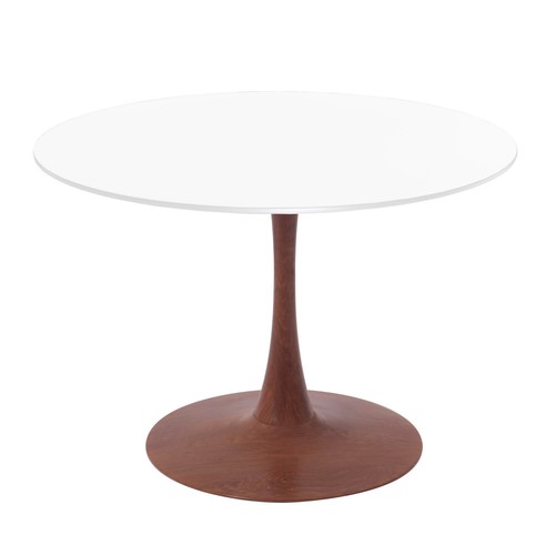 Bristol 35" Round Dining Table MDF Table Top with Wood Transfer Cherry Base - Picture 28 of 30