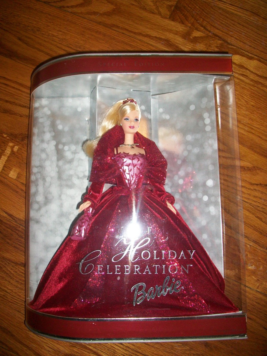 HOLIDAY CELEBRATION BARBIE 2002 Special Edition BURGUNDY VELVET