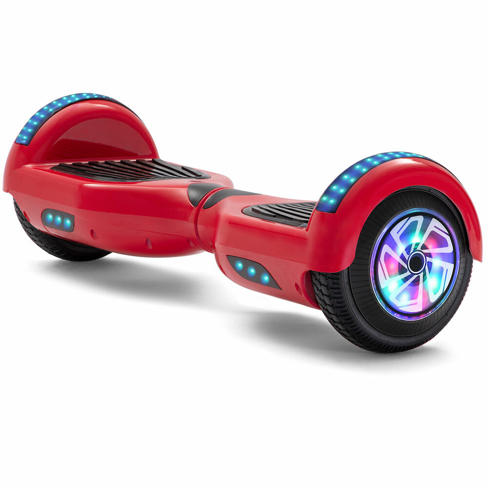 Details zu Hoverboard Rot 6,5 Zoll Elektro Scooter Bluetooth LED Motorlichter ElektroRoller Limitierte Auflage günstig