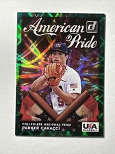 2019 Donruss #AP26 Parker Caracci ⚾️ American Pride Green /25 ~ Ol’ Miss