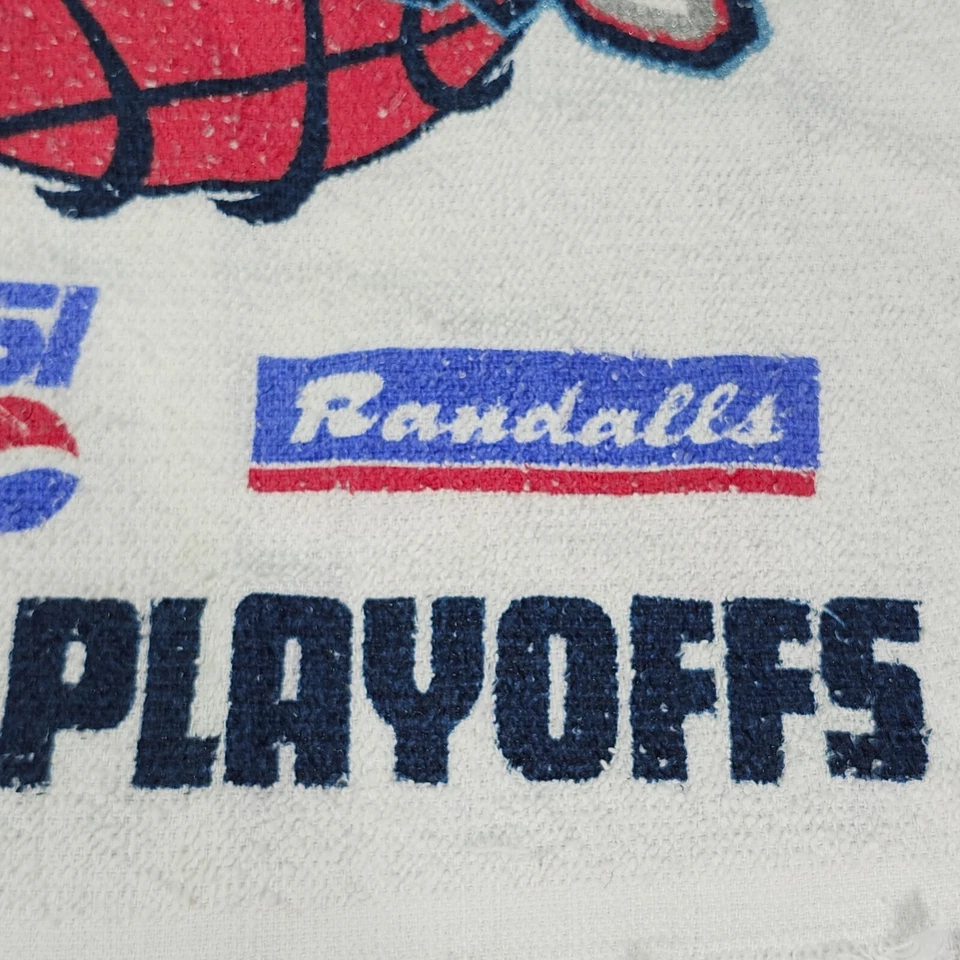 De colección NBA Houston Go Rockets 1997 Playoffs Toalla Saco Pepsi Randalls Promo 18”x19” Foto 4 de 4