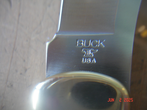 JOE HOUSER CUSTOM BUCK KNIFE 101 FIXED BLADE HUNTER 110 BROWN MICARTA HANDLE - Picture 10 of 21