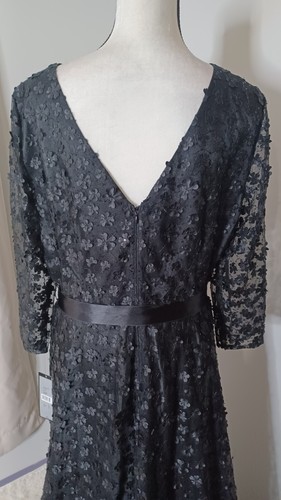 Tahari Women's Formal Black Maxi Cocktail Dress, Size 16 - Picture 7 of 10