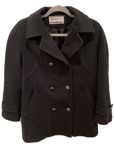 Vtg Mackintosh New England Womens Navy Peacoat 8P