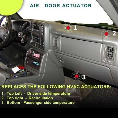 Upgraded Heater Blend Door Actuator 89018365, 604-106, 52402588 for 1500 2500 - Picture 4 of 8