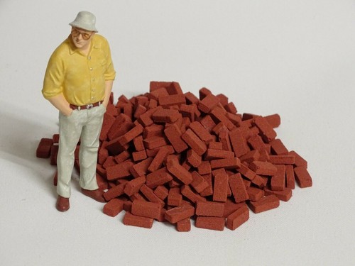 Clinker in mattoni formato normale M. 1:22,5 scala G LGB diorama presepe - Foto 3 di 4