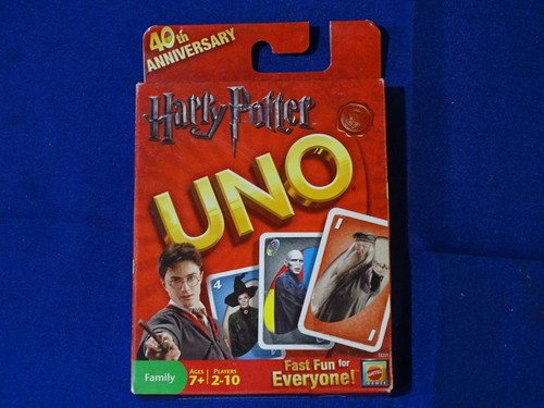 Harry Potter UNO Card Game 40th Anniversary 2010 Mattel New Q4 - Picture 1 of 2