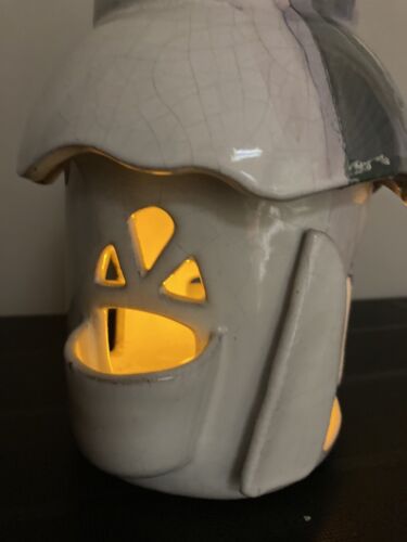 Años 80 90 Cerámica Hada Sapo Luz nocturna Té Luz Infantil Lámpara 25 cm SIN BOMBILLA - Imagen 13 de 14