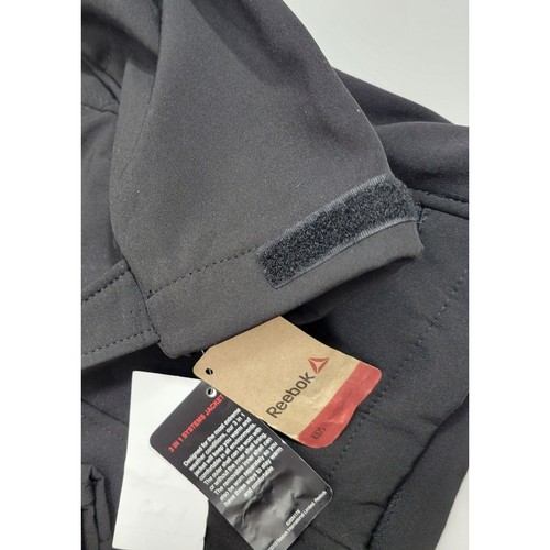 NWT Reebok Kids Outer Shell Only Extreme Weather Hooded Black Jacket Size 7 - Picture 14 of 17