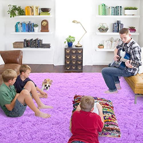 ISEAU Super Soft Fluffy Rugs Shag Area Rug, Rugs for Bedroom Living Room Fuzzy - Picture 2 of 8