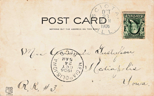 Postal IL Peoria Illinois-Instituto Spalding-Antigua De Colección 1906cxl C16 - Imagen 2 de 4