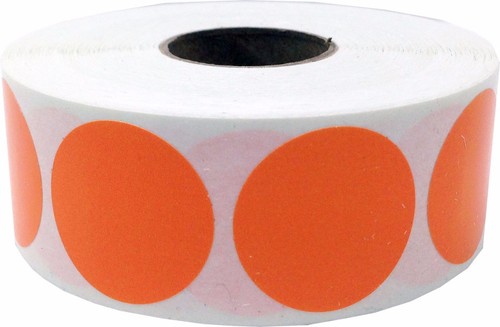 Pegatinas de puntos de color circular | 1" pulgada redonda | paquete de 500 | elige un color - Imagen 9 de 66