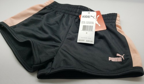 Girl Puma Shorts Size 4 with tags new! Black and pink. - Picture 3 of 6