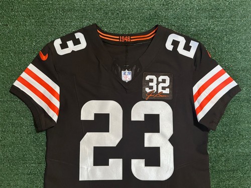 Autographed Martin Emerson Jr. Browns Nike Vapor F.U.S.E. Elite Jersey Sz 40/M - 第 8/14 張圖片