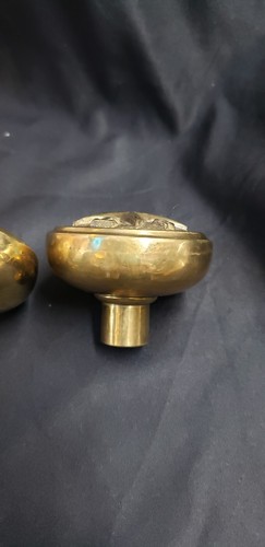 Set of Hand Crafted Cast Brass Star of Texas Door Knob Set GS00282 - Picture 6 of 6