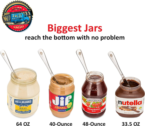 Stainless Steel Spatula Spreader Knife, Peanut Butter and Jelly, Chocolate or S - Picture 3 of 12
