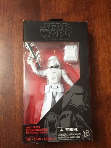 Star Wars 6 inch Black Series FIRST ORDER SNOWTROOPER #12 C9 New Sealed - Picture 3 of 3