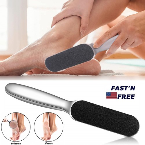 2× Stainless Steel Pedicure Foot File Callus Remover Foot Scrubber Feet Rasp USA - Picture 13 of 15