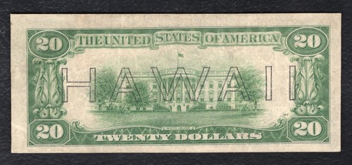 FR. 2305 1934-A $20 TWENTY DOLLARS “HAWAII” FRN FEDERAL RESERVE NOTE VERY FINE+ - Picture 2 of 2