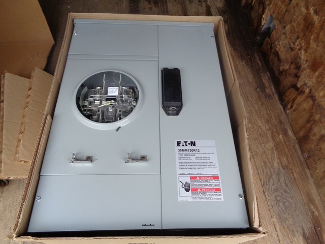 EATON CUTLER HAMMER 1008819CH 200 AMP METER SOCKET 1PH 3 WIRE 4 JAW 3R DP NEW