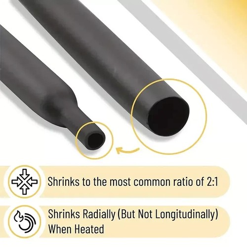328pc Assorted Heat Shrink Cable Wire Tubing Tube Sleeve Kit Car Electrical Wrap - Picture 6 of 7