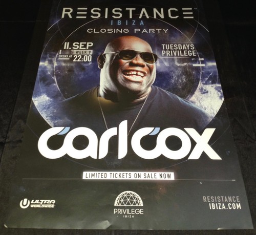 RESISTANCE 2018 SASHA JOHN DIGWEED @ PRIVILEGE - IBIZA CLUB POSTERS - MUSIC DJ - Picture 8 of 8