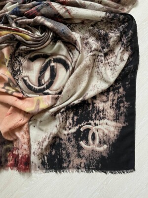 【希少】CHANEL silk scarf vintage シルク スカーフ Rare Vintage Chanel Multicolor Silk Scarf | eBay