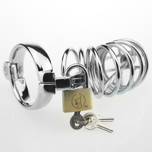 Premium Male Chastity Cage Device Auxiliary Underwear Belt Ring Lock Stainless - Picture 60 of 319