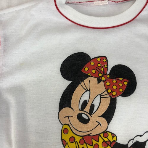 Vintage Minnie Walt Disney Company weißes Langarmshirt Einzelnaht  - Bild 2 von 6
