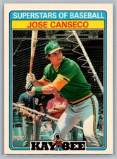 # 7 Jose Canseco Oakland Athletics 1987 Topps Kay-Bee Superstars of Baseball
