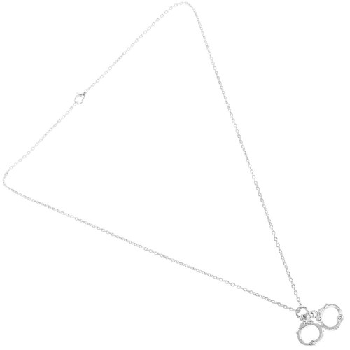 2 Pieces Stylische Kette Street-Retro-Handschellen-Halskette Fräulein Mann - Bild 10 von 12