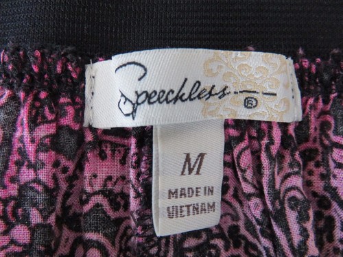 Speechless Women's Black/Purple/White Floral Design Skirt Size Medium - Picture 4 of 6