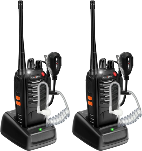 Rechargeable Walkie Talkies Long Range: MT-8S Walkie Talkies with Earpiece, 2 W - Picture 11 of 12