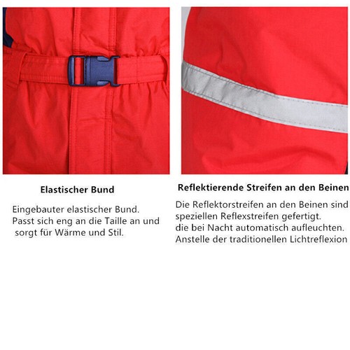 Jungen Mädchen mit Kapuze ein Stück Ski Anzug solide Farbe warm wasserdicht Neu- - Bild 7 von 44