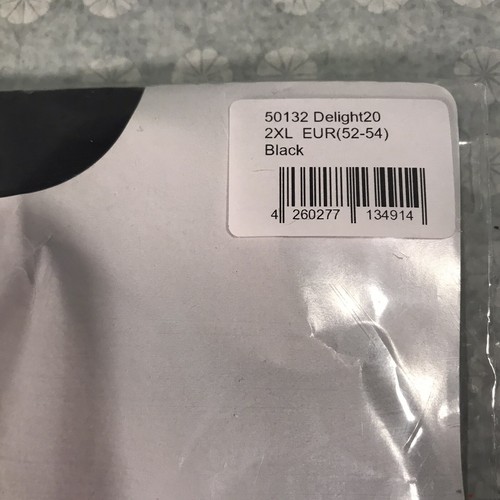 Glamory Delight 20 Seamed Stockings Style 50132 Black Sizes to 2XL 20 Denier - Picture 3 of 11