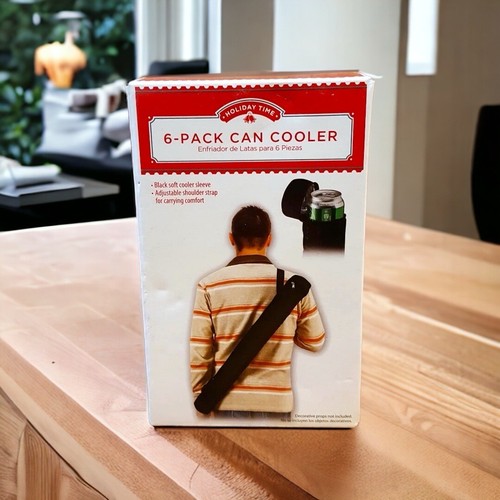 Holiday Time verstellbarer Schultergurt 6er Pack Dosenhülle Kühlbox ~ NEU - Bild 2 von 8